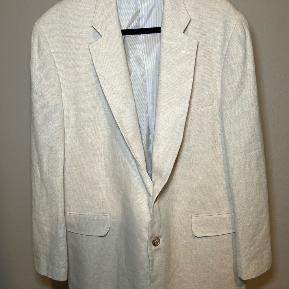 Stafford Cream Men's Blazer